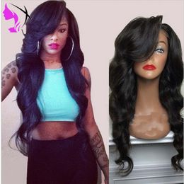 Side part synthetic Lace Frontal simulation Human Hair Wig Preplucked synthetic lace front Wigs heat resistant For Black Women