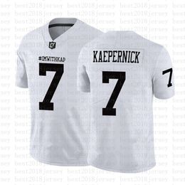 IM WITH KAP Jerseys white Colin Kaepernick Nick Bosa Dwayne Haskins Jr Tua Tagovailoa ECFR Brady Saquon Barkley Trevor Lawrence Etienne Jr.