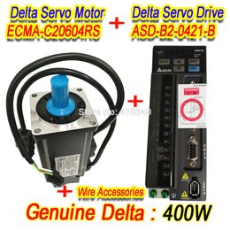 Genuine Delta 400 W Servo Motor ECMA-C20604RS And Servo Drive ASD-B2-0421-B with Full Set of Cable Better Quality