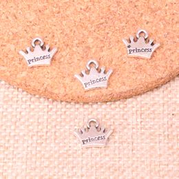 182pcs Charms crown priness 13mm Antique Making pendant fit,Vintage Tibetan Silver,DIY Handmade Jewelry