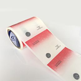 Customized translucent sticker label clear package bottle labels transparent seal adhesive stickers in China