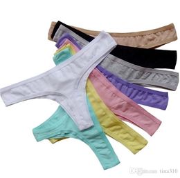 T foreign trade the original Girl Panties cotton trousers sexy low-cut women underwear candy Colour Panties comfortable home clothing 4125.