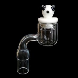 XXL Quartz Thermal Banger with carb cap 10mm 14mm 18mm Double Smoke Accessory Water Pipes