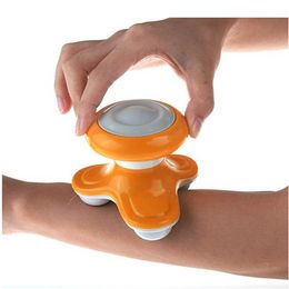Mini Electric Handled Wave Vibrating Massager USB Battery Full Body Massage Neck Waist Back Shoulder Massage