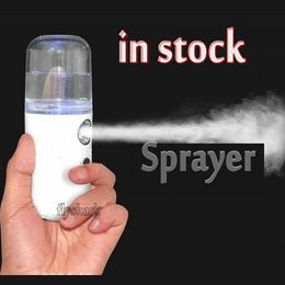 Portable Nano Sprayer Milk Perfume Alcohol Nebulizer Cool Facial Body Spray Travel Moisturising Tender Skin Beauty Skin Care Tool Free DHL