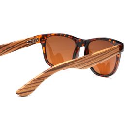 Fashion- Wood Sunglasses Polarised Shades for Men Women Leopard Designer Driving Bamboo Sunglasses Wooden Eyewear