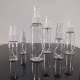 50ml 60ml 100ml Empty PET Clear Plastic Fine Mist Spray Bottle for Cleaning Travel Essential Oils Perfume