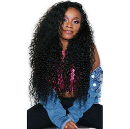 Lace Front Wigs Kinky Curly 130% Density Cambodian Remy Human Hair Wig with Baby Hair Pre Plucked