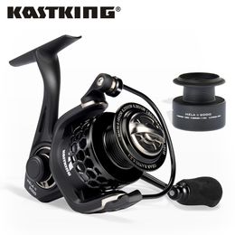 KastKing Mela II Winter Freshwater Spinning Reel 12KG Max Drag Fishing Reel 1000-4000 Series with Spare Spool for Bass Fishing