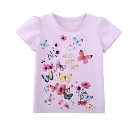 Cute Kids Clothing 2020 Summer Baby Girls Clothes Printed T-shirts Tops Blouse Boutique Girls Tees Cotton Children Clothing 3-8Y