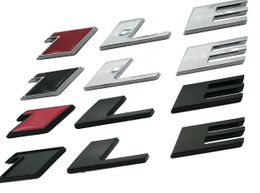 -Sticker 1LE Emblem Badge Lettera laterale posteriore 3D per il Camaro porta Genuine Black Chrome Red