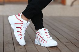 Hot Sale High Quality new high basketball shoes couple models non-slip outdoor running shoes increased male students breathable sports shoes