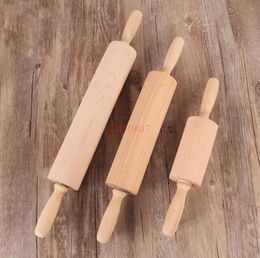 Non-stick Flour Stick Wood Rolling Pin Wood Roller Handle Solid Wood Handle Roller Food Silicone Quality
