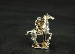 Chinese handmade white brass monkeys and horses