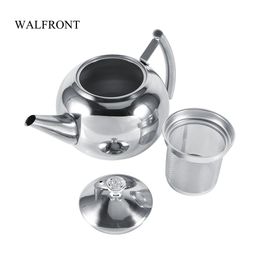 Freeshipping 1.5L Stainless Steel Kettle Kitchen Coffee Pot Restaurant Container Home Hotel Cafe Bar Water Jug with Philtre Teapot