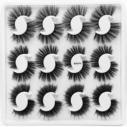 12 pairs 20mm natural 3D false eyelashes fake lashes makeup kit Mink Lashes extension mink eyelashes maquiagem