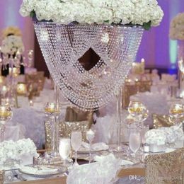 New arrival 68 cm tall acrylic crystal wedding road lead wedding Centrepiece event party decoration 5 pcs/lot