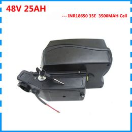 Free customs duty 1000W 48V electric bicycle battery 48V 25AH Scooter battery 48V Li-ion batteries use 35E 3500mah cell 30A BMS