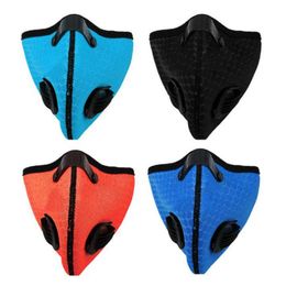 2020 Biking Anti Dust Bike Face Mask Activated Carbon Riding Cycling Running Anti-Pollution Bike Mask With Filter Individual Package