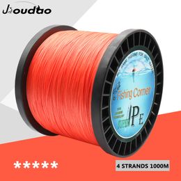 Fishing Corner 1000M Fishing PE Line 4 Strands Braided Fishing Line 8-140LB Super Strong Multifilament PE Braid Line