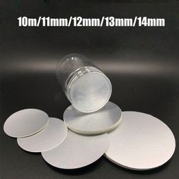 200pcs 10mm/11mm/12mm/13mm/14mm Aluminium Foil Seals, Medical Grade Aluminium Foil Gasket/Pads For PET/PE/PP/PS/PVC/HDPE/Glass/Acrylic Bottles