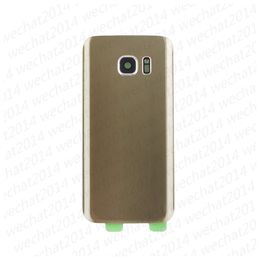100PCS Battery Door Back Housing Cover Glass Cover for Samsung Galaxy S7 Edge G930A G930F G935A with Adhesive Sticker Camera Cover
