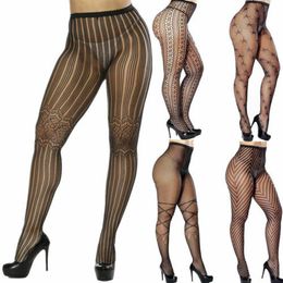 BLACK Diamond Net Calze Linea Donna Costume Accessorio Nuovo