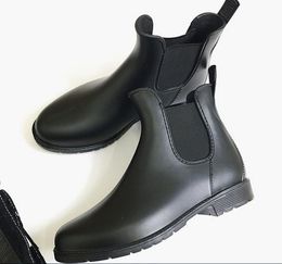 black jelly boots