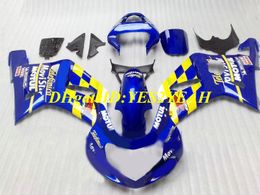 Motorcycle Fairing kit for SUZUKI GSXR600 750 K1 01 02 03 GSXR600 GSXR750 2001 2002 2003 ABS Cool Blue Fairings set+Gifts SM35