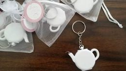 Wedding Favours and Gift Love is Brewing Teapot Measuring Tape Keychain Party Favour Souvenir