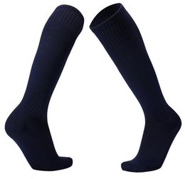 online Training Adult solid Colour football socks men's long non slip football socks non slip sweat wicking breathable sports Soccer socks