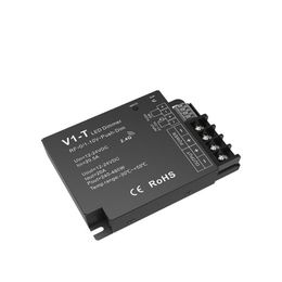V1-T 20A*1CH 12V-24VDC CV RF /1-10V/Push-Dim 3in1 Dimming Controller Dimmer Auto-transmitting/Synchronize For Single color tape