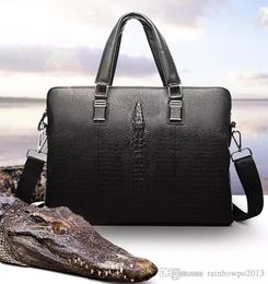 Фабрика оптом мужская сумка кожаный крокодил модель моды сумочка тенденция кожи бизнес-портфель модные кожаные сумки