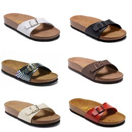 Madrid New Summer Cork Slippers Flip Flops Beach Sandals Women Mixed Color Casual Slides Shoes Flat slippers 801 fashion luxury designer trainers US3-10