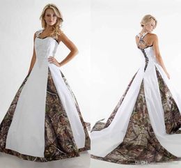 Camo A Line Wedding Dresses Halter Neck Lace Appliques Plus Size Vestidos De Novia Country Garden Boho Bridal Wedding Gowns