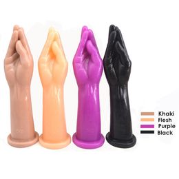 Sex products fisting dildo anal plug suction big hand Anal stuffed butt plug large penis fist masturbate sex toys women men