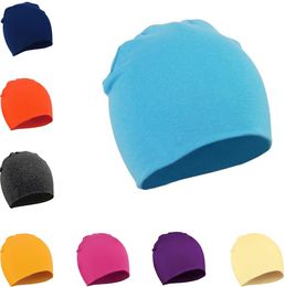 Popular Children's Cap Baby's pure color Cap Autumn and Winter Children's hat Infant's cotton hat T6G6004
