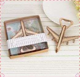 50pcs/Lot Wedding Souvenirs Airplane Beer Bottle Opener Antique Bottle Opener Gift Wedding Favors And Gifts For Guest