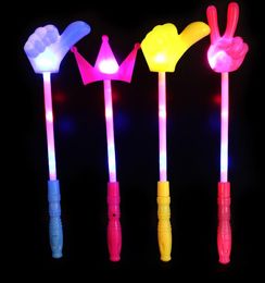 Flashing Wand Glow Sticks Light Up Magical Crown Star Gesture Stick Wands for Party Wedding Concert Event Raves atmosphere Prop kids favors