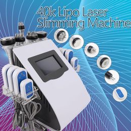 2022 New Model 40k Ultrasonic liposuction Cavitation 8 Pads LLLT lipo Laser Slimming Machine Vacuum RF Skin Care Salon Spa Equipment CE/DHL