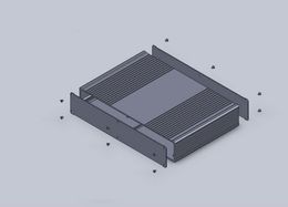 Freeshipping 1 piece Black Colour powder coating single Aluminium box for electronic project 45(H)x160(W)x240(L) mm