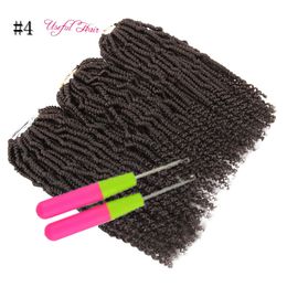 Fluffy Passion Twist Crochet Hair for Women 18 Crochet Braids 12Roots Synthetic Braiding Hair Bomb Nubian Bounce Twist