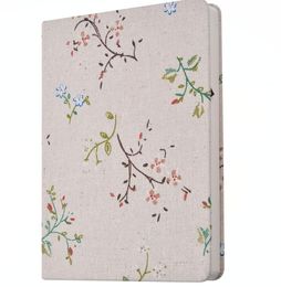 creative Cloth notebook floral school student notes books cute flowers stripe cover notepads korean design business notapdas Travel Journal