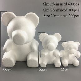 1520 35cm Modélisation Polystyrène Styromousse Ours Blanc Balles En Mousse Artisanat Pour Les Cadeaux De Bricolage De Noël Décoration De Fête
