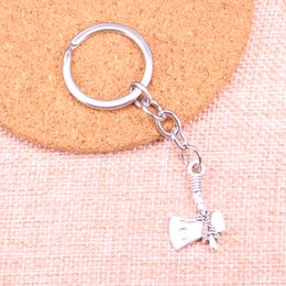 New Keychain 28*15mm stone axe ax Pendants DIY Men Car Key Chain Ring Holder Keyring Souvenir Jewelry Gift