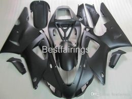 ZXMOTOR Free custom fairing kit for YAMAHA R1 1998 1999 all black fairings YZF R1 98 99 VV40