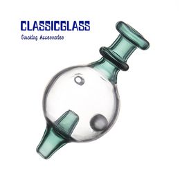 Glass Bubble Carb Cap and Bead Can Spin Fit 25MM Quartz Banger smoke caps with hole