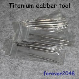 NEW Smoking GR2 Titanium Dabber Tool With Ball and Scoop Oil Wax Titanium Dabble L 110mm for silicone water pipe bong dab rig NC