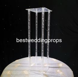 New style acrylic crystal candlestick, stem gold candle holders for home decor wedding table centrepiece best01116