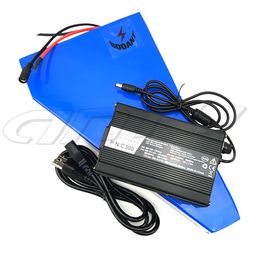 Rechargeable E-bike Lithium Battery 48V 24AH For Samsung 18650 1500W Motor triangle Electric bike battery 48V Free Shipping